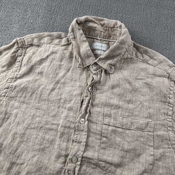 Porter And Ash Shirt Adult Extra Large Brown Button Up Short Sleeve Casual Men's - Picture 8 of 14